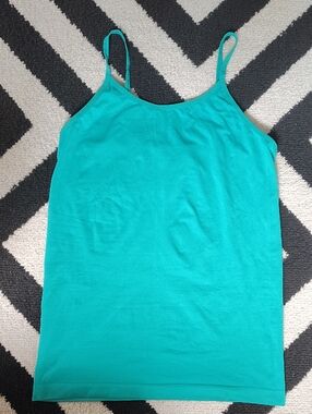 Shaper Tank Top/Camisole- Adjustable Teal w Spandex